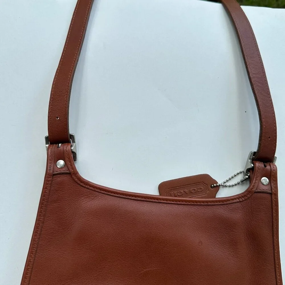 Vintage Coach 9131 Leather Shoulder Crossbody Brown Bag Purse Excellent - Picture 13 of 13